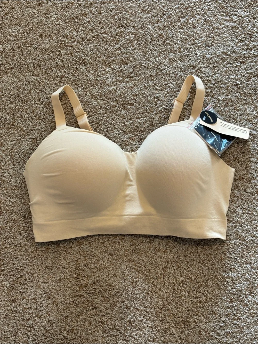 TRUEKIND Supportive Comfort Wireless Shaping Bra #10210 Beige Size 2XL NWT - Picture 1 of 6